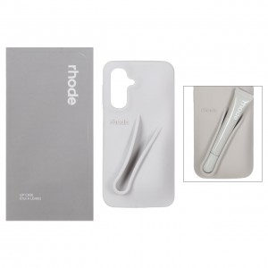 قاب سیلکونی Galaxy A16/ A26 اورجینال  rhode با ست لیپ گلاس - رنگ طوسی