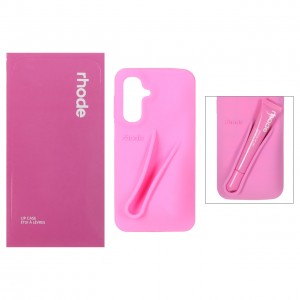 قاب سیلکونی Galaxy A16/ A26 اورجینال  rhode با ست لیپ گلاس - رنگ صورتی