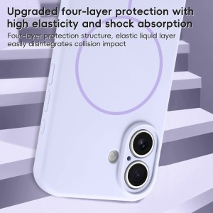 قاب سیلیکونی مگسیف Galaxy S24 FE پاک کنی اورجینال درجه یک - رنگ طوسی