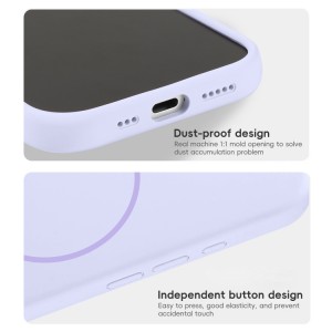 قاب سیلیکونی مگسیف Galaxy S24 FE پاک کنی اورجینال درجه یک - رنگ مشکی