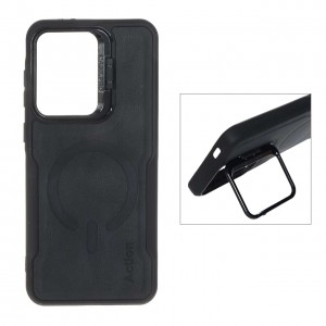 قاب  طرح مگ سیف استندشو سامسونگ Galaxy A56 / A36 -رنگ مشکی