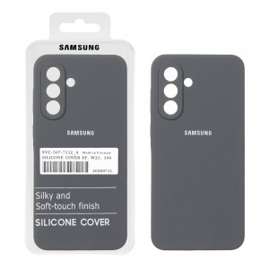 قاب سیلیکونی Galaxy A56 / A36 پاک کنی اورجینال درجه یک - رنگ خاکستری