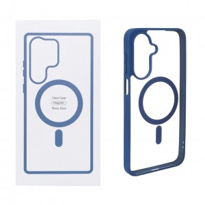 قاب شفاف Galaxy A17 با قابلیت شارژ MagSafe - سرمه ای