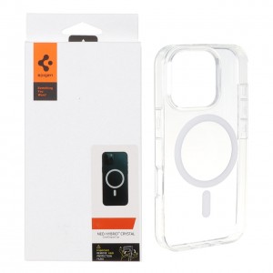 قاب اورجینال iPhone 16 Pro  مدل اورجینال شفاف NEO HYBRID Magsafe برند Spigen
