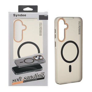 قاب اورجینال Syndee پشت مات MagSafe مدل Samsung Galaxy A55 - مشکی (پک دار )