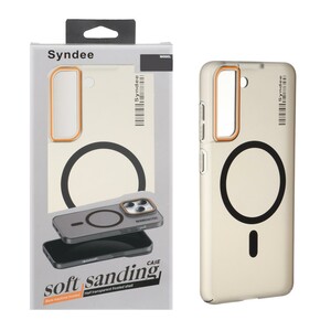 قاب اورجینال Syndee پشت مات MagSafe مدل Samsung Galaxy S21 FE - مشکی (پک دار )