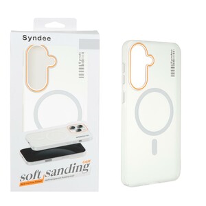 قاب اورجینال Syndee پشت مات MagSafe مدل Samsung Galaxy A56 / A36 - سفید (پک دار)