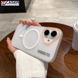 قاب اورجینال Syndee پشت مات MagSafe مدل Samsung Galaxy A07 - خاکستری (پک دار )