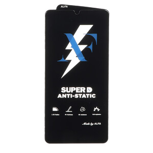 محافظ صفحه نمایش شیشه ای Super D Anti Static ALFA مدل Samsung Galaxy A31 / A32 4G / A33 5G / A22 4G / F22 4G / M22 / M32 4G (بدون پک)
