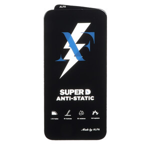 محافظ صفحه نمایش شیشه ای Super D Anti Static ALFA مدل Apple iPhone 15 Pro Max (بدون پک)
