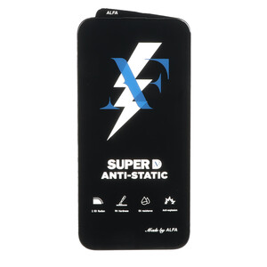 محافظ صفحه نمایش شیشه ای Super D Anti Static ALFA مدل Apple iPhone 14 pro max (بدون پک)