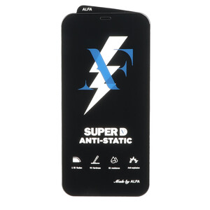 محافظ صفحه نمایش شیشه ای Super D Anti Static ALFA مدل Apple iPhone 12 / iPhone 12 Pro (بدون پک)
