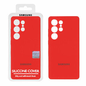 قاب سیلیکونی پاک کنی اورجینال Master Quality مدل Samsung Galaxy S25 Ultra - قرمز (پک دار)