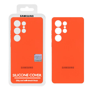 قاب سیلیکونی پاک کنی اورجینال Master Quality مدل Samsung Galaxy S25 Ultra - نارنجی (پک دار)