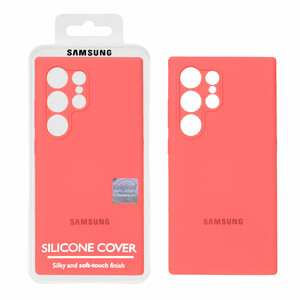 قاب سیلیکونی پاک کنی اورجینال Master Quality مدل Samsung Galaxy S24 Ultra - مرجانی (پک دار)