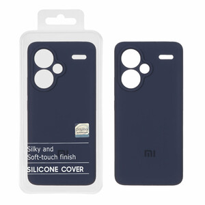 قاب سیلیکونی پاک کنی اورجینال Master Quality مدل Xiaomi Redmi Note 13 Pro Plus 5G - سرمه ای (پک دار)
