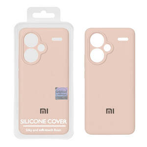 قاب سیلیکونی پاک کنی اورجینال Master Quality مدل Xiaomi Redmi Note 13 Pro Plus 5G - کرم نارنجی (پک دار)