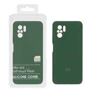 قاب سیلیکونی پاک کنی اورجینال Master Quality مدل Xiaomi Redmi Note 10 4G / Redmi Note 10S / Poco M5S - سبز تیره (پک دار)