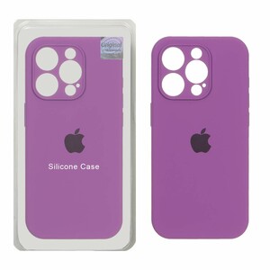 قاب سیلیکونی پاک کنی اورجینال Master Quality مدل Apple iPhone 15 Pro - ارغوانی (پک دار)