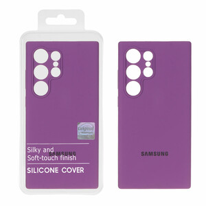 قاب سیلیکونی پاک کنی اورجینال Master Quality مدل Samsung Galaxy S24 Ultra - ارغوانی (پک دار)