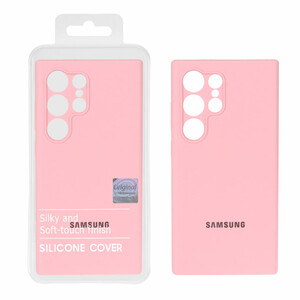 قاب سیلیکونی پاک کنی اورجینال Master Quality مدل Samsung Galaxy S24 Ultra - صورتی (پک دار)