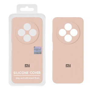 قاب سیلیکونی پاک کنی اورجینال Master Quality مدل Xiaomi Redmi 14C / Redmi A4 / Poco C75 - کرم نارنجی (پک دار)