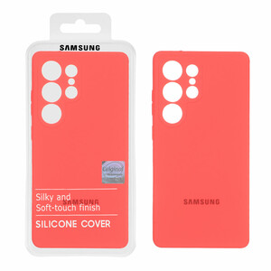 قاب سیلیکونی پاک کنی اورجینال Master Quality مدل Samsung Galaxy S25 Ultra - مرجانی (پک دار)