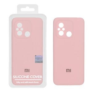 قاب سیلیکونی پاک کنی اورجینال Master Quality مدل Xiaomi Redmi 12C / Redmi 11A / Poco C55 - صورتی چرک (پک دار)