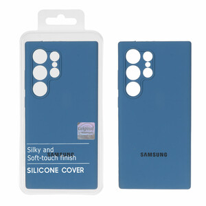 قاب سیلیکونی پاک کنی اورجینال Master Quality مدل Samsung Galaxy S24 Ultra - آبی تیره (پک دار)