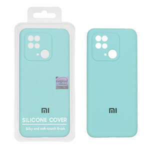 قاب سیلیکونی پاک کنی اورجینال Master Quality مدل Xiaomi Redmi 10C / Redmi 10 Power / Poco C40 - سبز آبی (پک دار)