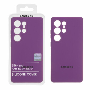 قاب سیلیکونی پاک کنی اورجینال Master Quality مدل Samsung Galaxy S25 Ultra - ارغوانی (پک دار)