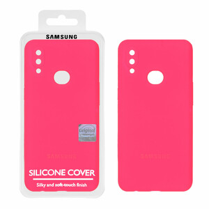 قاب سیلیکونی پاک کنی اورجینال Master Quality مدل Samsung Galaxy A10s - صورتی فانتزی (پک دار)