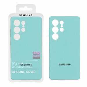 قاب سیلیکونی پاک کنی اورجینال Master Quality مدل Samsung Galaxy S25 Ultra - سبزآبی (پک دار)