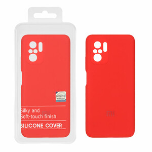 قاب سیلیکونی پاک کنی اورجینال Master Quality مدل Xiaomi Redmi Note 10 4G / Redmi Note 10S / Poco M5S - قرمز (پک دار)