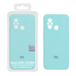 قاب سیلیکونی پاک کنی اورجینال Master Quality مدل Xiaomi Redmi 12C / Redmi 11A / Poco C55 - سبزآبی (پک دار)