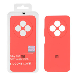 قاب سیلیکونی پاک کنی اورجینال Master Quality مدل Xiaomi Redmi 14C / Redmi A4 / Poco C75 - مرجانی (پک دار)