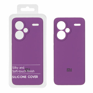 قاب سیلیکونی پاک کنی اورجینال Master Quality مدل Xiaomi Redmi Note 13 Pro Plus 5G - ارغوانی (پک دار)