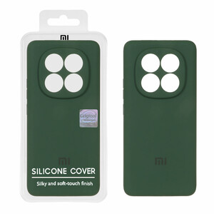 قاب سیلیکونی پاک کنی اورجینال Master Quality مدل Xiaomi Redmi Note 14 Pro 5G / Redmi Note 14 Pro Plus 5G / Poco X7 5G - سبز تیره (پک دار)