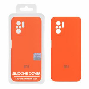 قاب سیلیکونی پاک کنی اورجینال Master Quality مدل Xiaomi Redmi Note 10 4G / Redmi Note 10S / Poco M5S - نارنجی (پک دار)