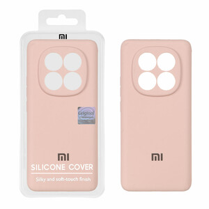 قاب سیلیکونی پاک کنی اورجینال Master Quality مدل Xiaomi Redmi Note 14 Pro 5G / Redmi Note 14 Pro Plus 5G / Poco X7 5G - کرم نارنجی (پک دار)