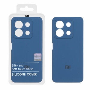 قاب سیلیکونی پاک کنی اورجینال Master Quality مدل Xiaomi Redmi Note 13 Pro 5G / Poco X6 5G - آبی تیره (پک دار)
