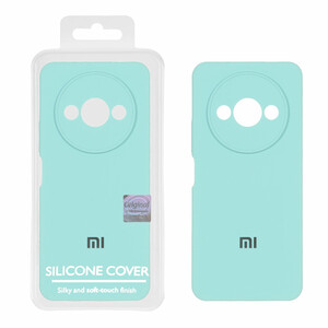 قاب سیلیکونی پاک کنی اورجینال Master Quality مدل Xiaomi Redmi A3 / A3x / Poco C61 - سبزآبی (پک دار)