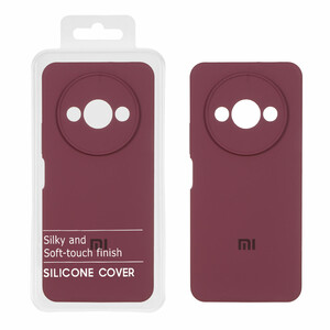 قاب سیلیکونی پاک کنی اورجینال Master Quality مدل Xiaomi Redmi A3 / A3x / Poco C61 - زرشکی (پک دار)