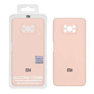 قاب سیلیکونی پاک کنی اورجینال Master Quality مدل Xiaomi Poco X3 / Poco X3 Pro / Poco X3 NFC - کرم نارنجی (پک دار)