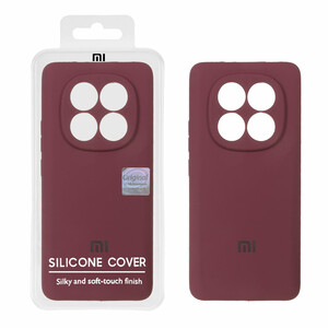 قاب سیلیکونی پاک کنی اورجینال Master Quality مدل Xiaomi Redmi Note 14 Pro 5G / Redmi Note 14 Pro Plus 5G / Poco X7 5G - زرشکی (پک دار)