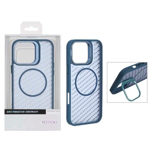 قاب اورجینال Yotoo مات MagSafe استندشو Apple iPhone 16 Pro Max - سرمه ای (پک دار) - NTC