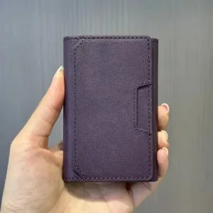 جاکارتی چرمی مگنتی MagSafe دوخت دار درجه یک - بنفش