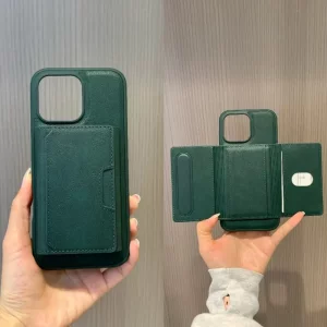 جاکارتی چرمی مگنتی MagSafe دوخت دار درجه یک - بنفش