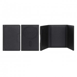 جاکارتی چرمی مگنتی MagSafe دوخت دار درجه یک - مشکی