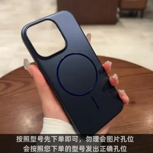 قاب متالیک MagSafe پشت سخت - رنگ سرمه ای